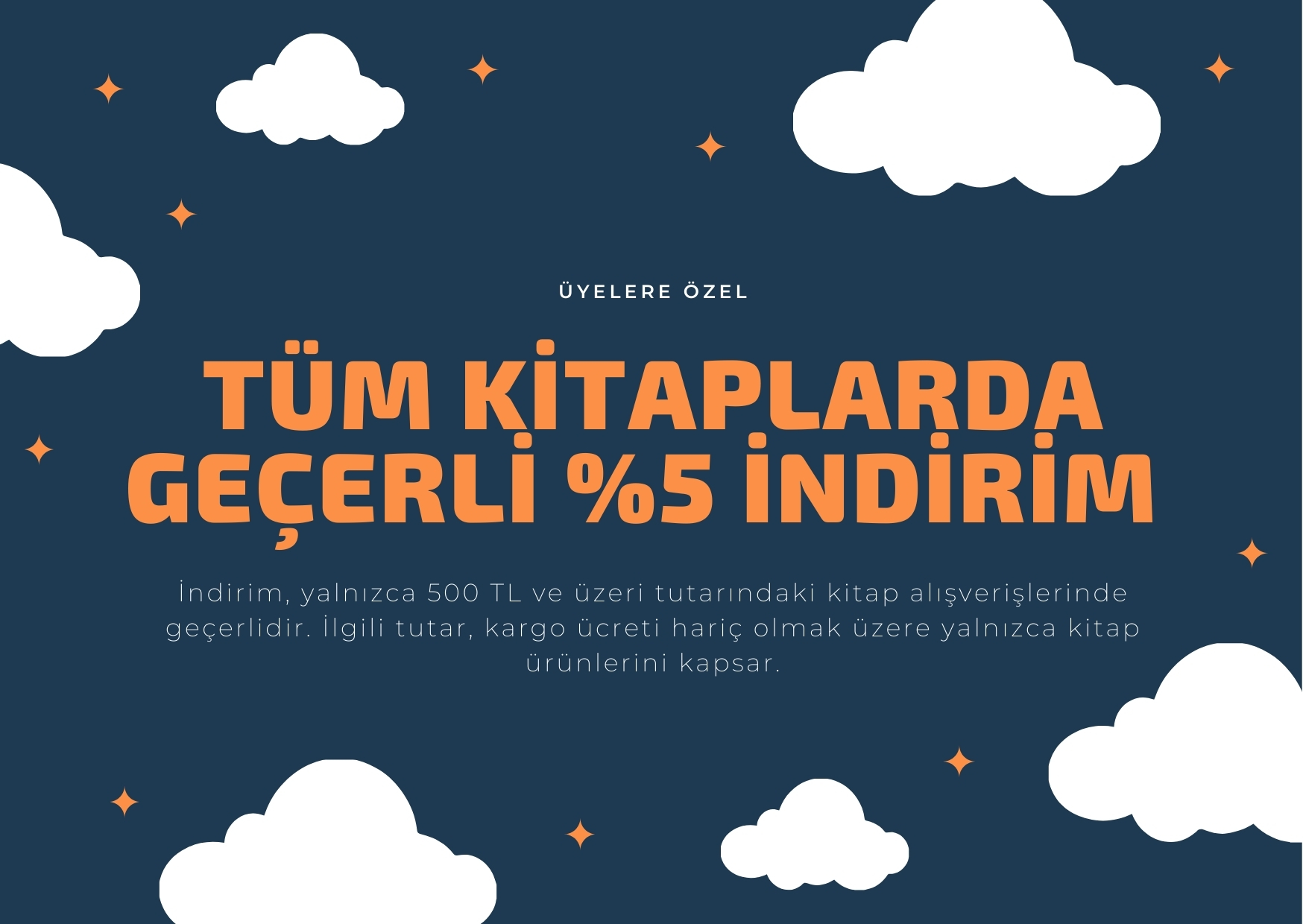 %5 İndirim Fırsatını Kaçırmayın! Üyelerimize Özel Kampanya Başladı!